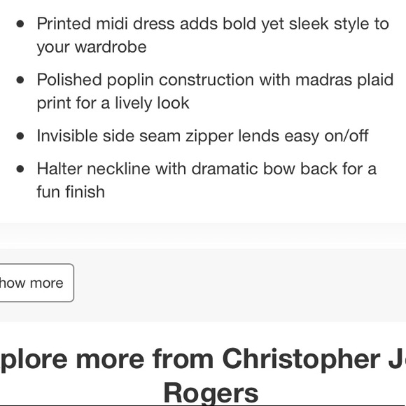 Plaid Halter Dress -ChristopherJohnRogers - Picture 11 of 13